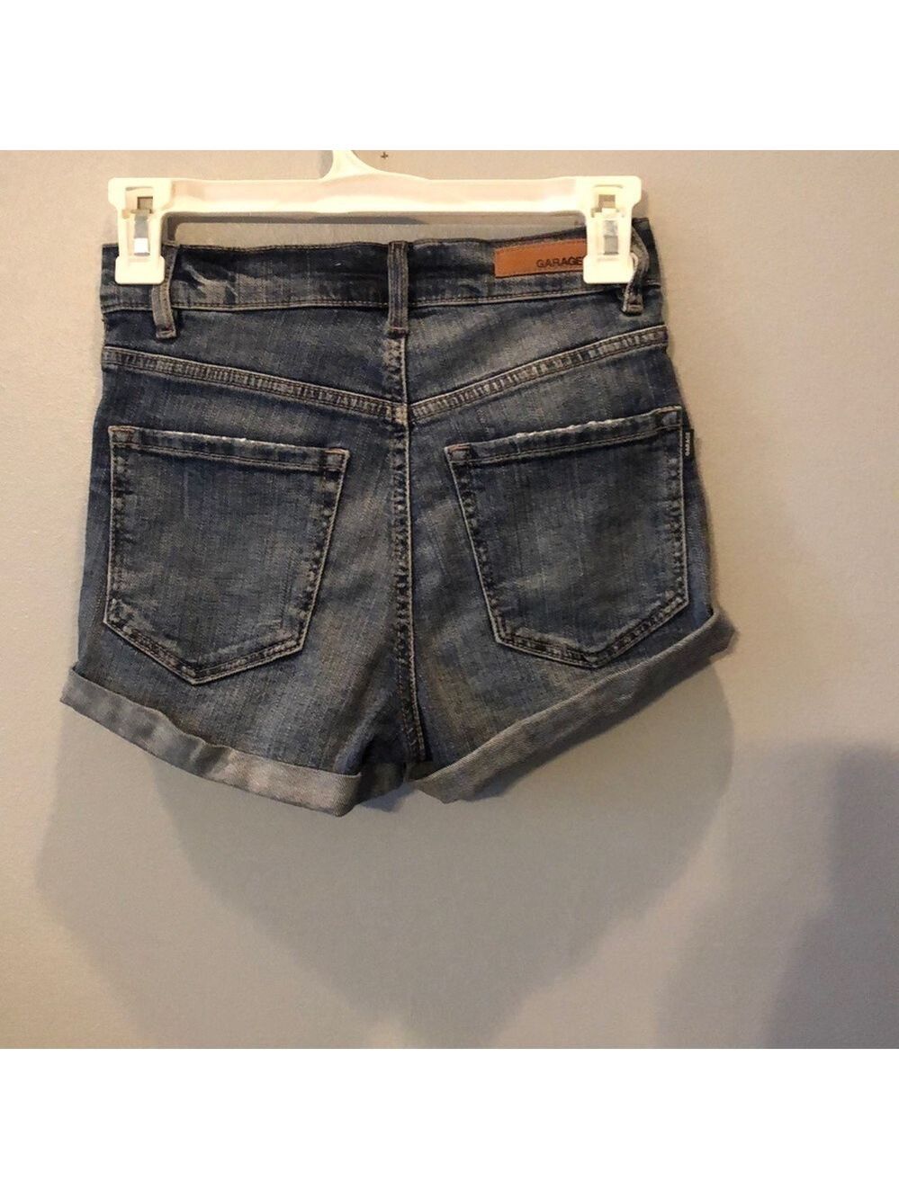 HIGH waist Garage denim shorts size 00 - Picture 3 of 3